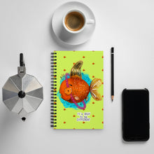 Load image into Gallery viewer, Elfish Presley Spiral notebook
